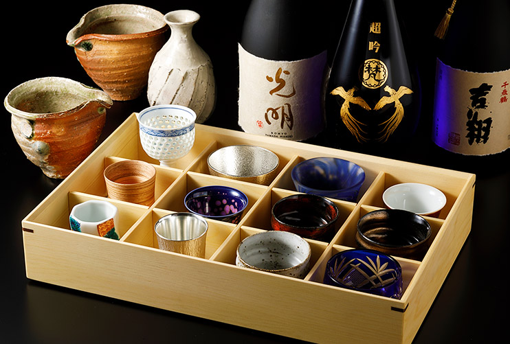 イメージ：日本各地から取りそろえた日本酒が自慢です。
